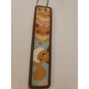 Pokemon 1 Piece Double Sided 5 Inch Eevee Keychain
